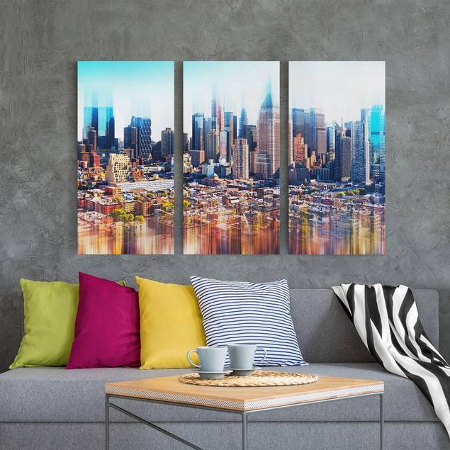 Leinwand Kunstdruck Manhattan Skyline Urban Stretch