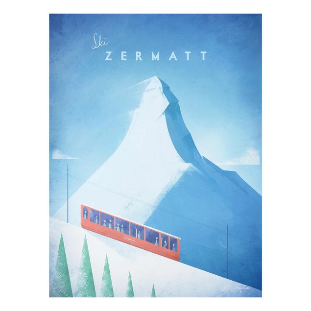 Bilder für die Wand Reiseposter - Zermatt