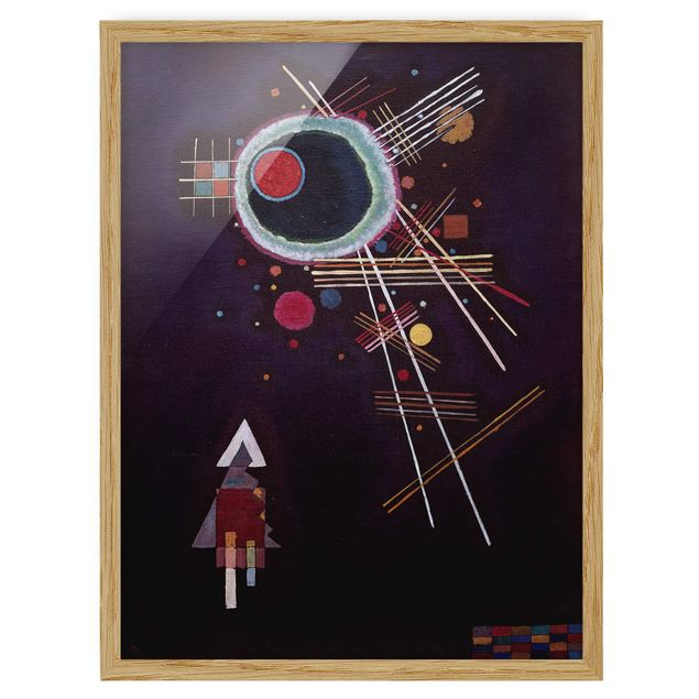 Abstrakte Bilder mit Rahmen Wassily Kandinsky - Strahlenlinien