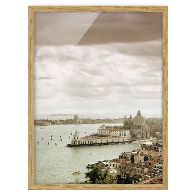 Bild mit Rahmen - Lagune von Venedig - Hochformat 3:4