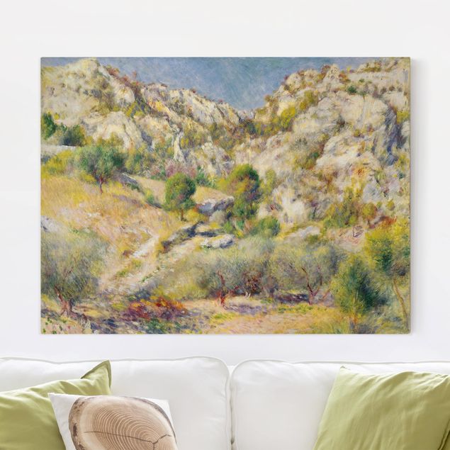 Wandbilder XXL Auguste Renoir - Felsen bei Estaque