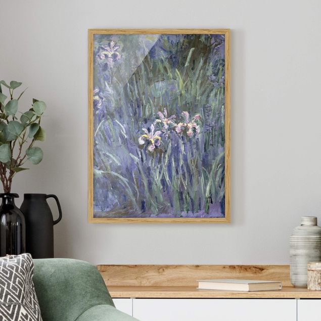Gerahmte Bilder Blumen Claude Monet - Schwertlilien