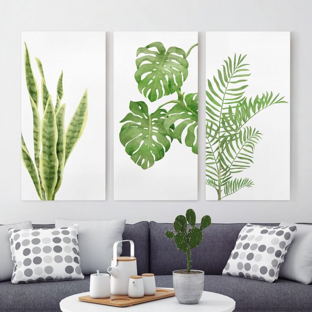 Wandbilder XXL Aquarell Pflanzen