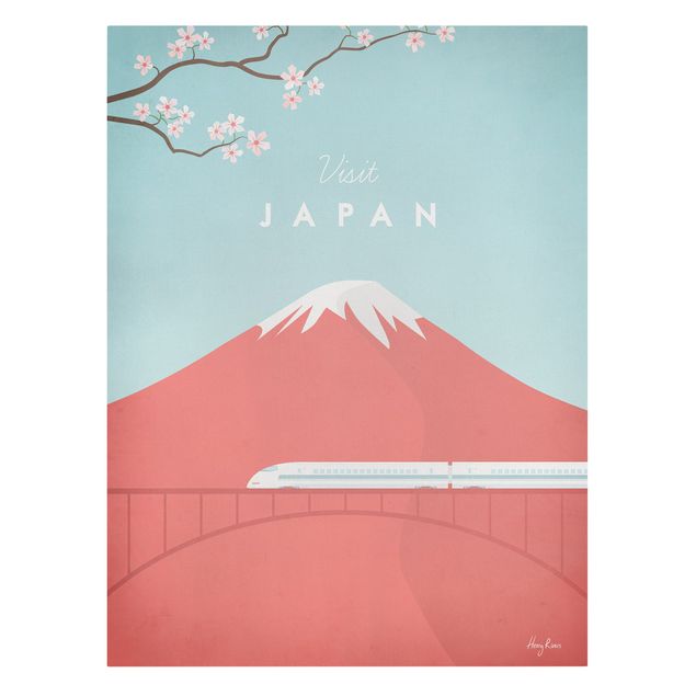 Kunstdrucke auf Leinwand Reiseposter - Japan