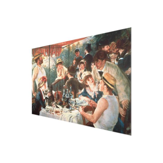 Glas Wandbilder Auguste Renoir - Das Frühstück der Ruderer