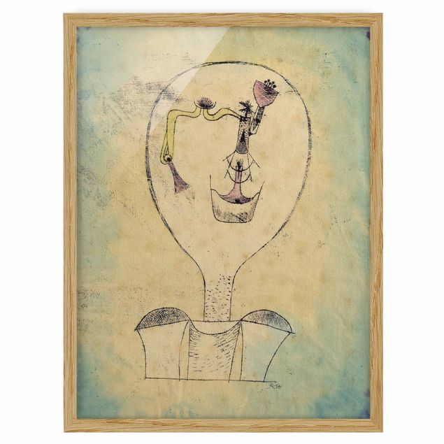 Bilder mit Rahmen abstrakt Paul Klee - Die Knospe