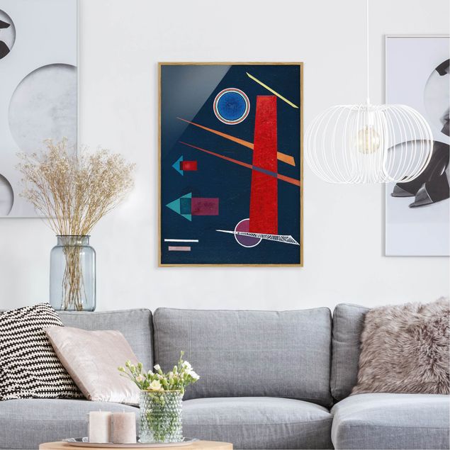 Wandbilder abstrakt Wassily Kandinsky - Mächtiges Rot