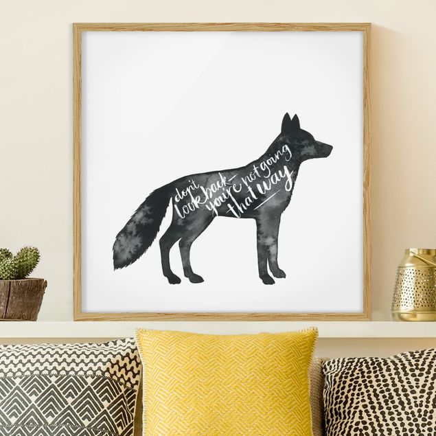 Wandbilder Tiere Tiere mit Weisheit - Fuchs