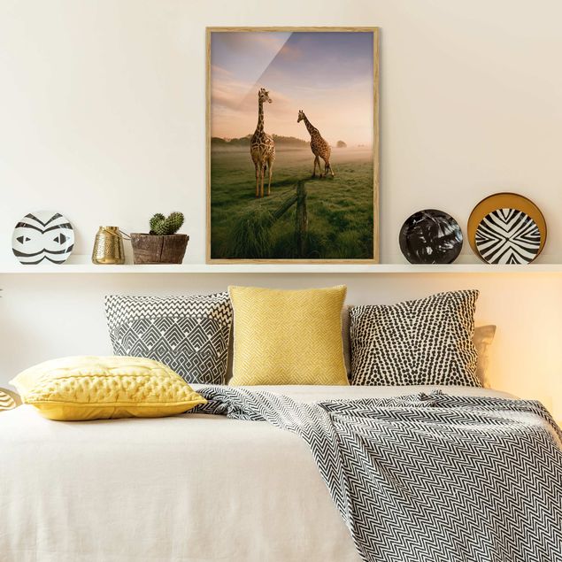 Schöne Wandbilder Surreal Giraffes