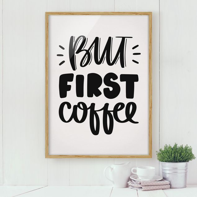 Wandbilder But first Coffee