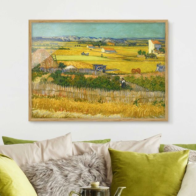 Bild mit Rahmen Vincent van Gogh Vincent van Gogh - Die Ernte