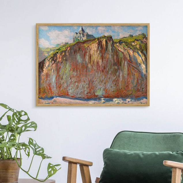 Landschaftsbilder mit Rahmen Claude Monet - Varengeville Morgenlicht