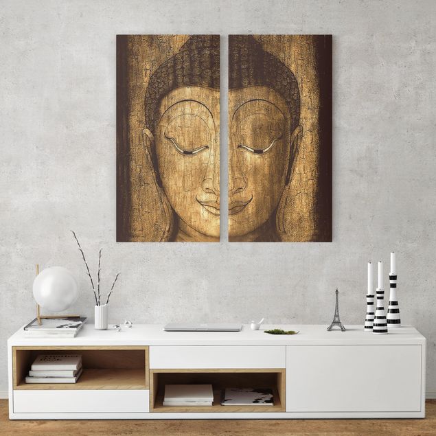 Buddha Leinwandbilder Smiling Buddha