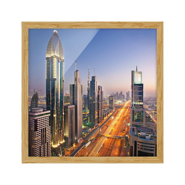 Bild mit Rahmen - Dubai - Quadrat 1:1