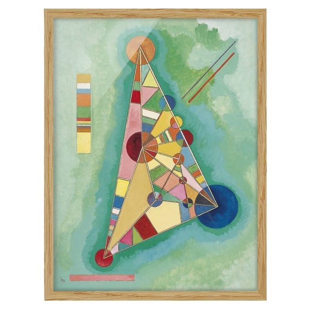 Abstrakte Bilder mit Rahmen Wassily Kandinsky - Dreieck