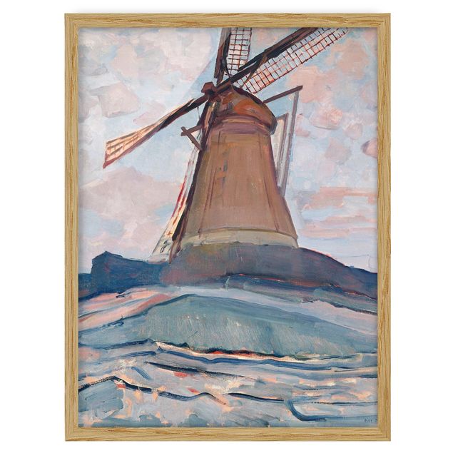 Gerahmtes Bild Piet Mondrian Piet Mondrian - Windmühle