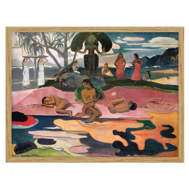 Kunstdrucke mit Rahmen Paul Gauguin - Gottestag