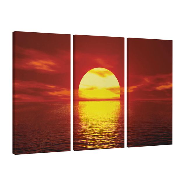 Wandbilder Wohnzimmer modern Fantastic Sunset