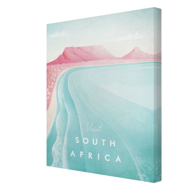 Leinwandbild Kunstdruck Reiseposter - Südafrika