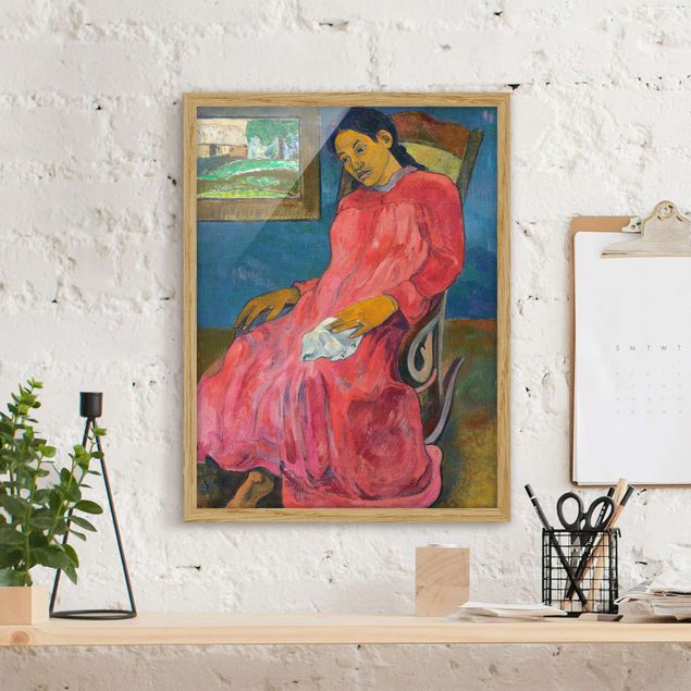 Post Impressionismus Bilder Paul Gauguin - Melancholikerin