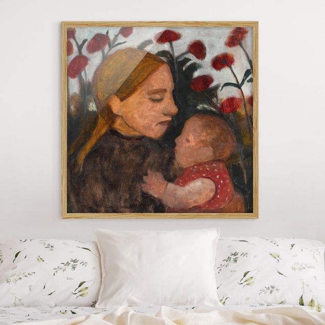 Kunstdruck Expressionismus Paula Modersohn-Becker - Junge Frau mit Kind