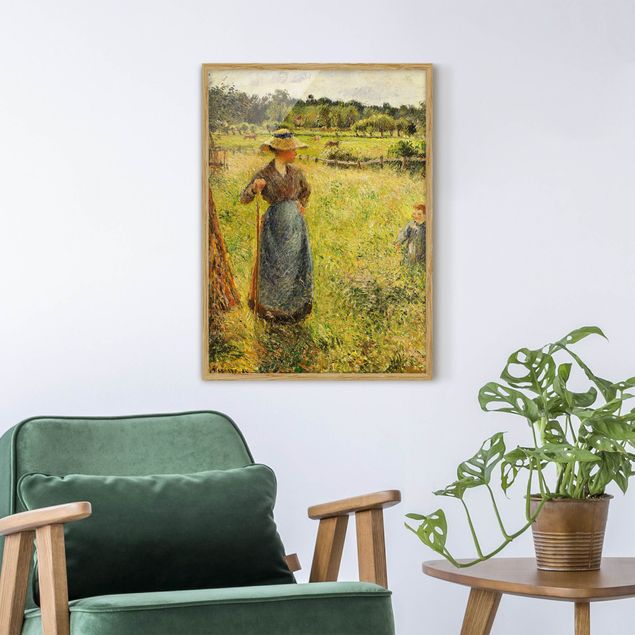 Bilder Romantik Camille Pissarro - Die Heumacherin