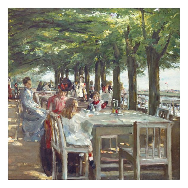 Glasbilder Landschaften Max Liebermann - Terrasse des Restaurants Jacob
