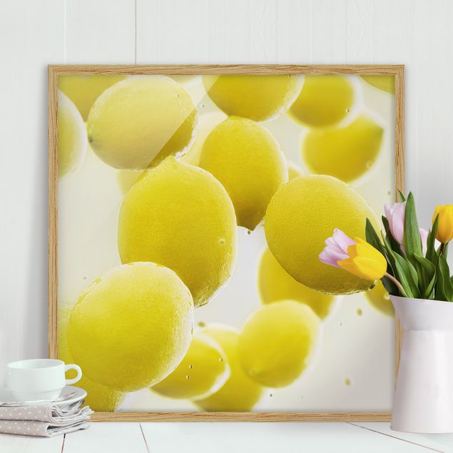 Schöne Wandbilder Zitronen im Wasser