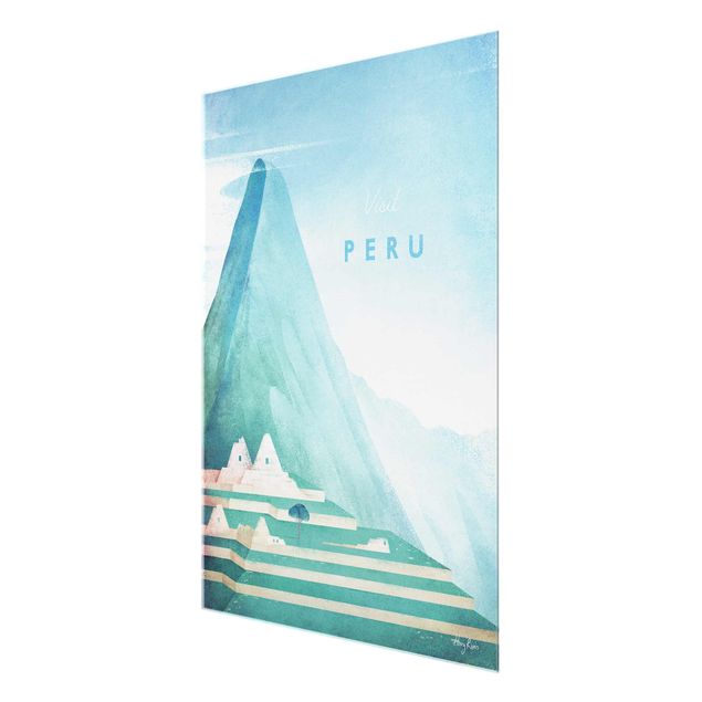 Glasbilder Reiseposter - Peru