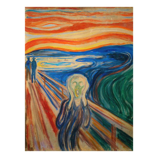 Glasbilder XXL Edvard Munch - Der Schrei