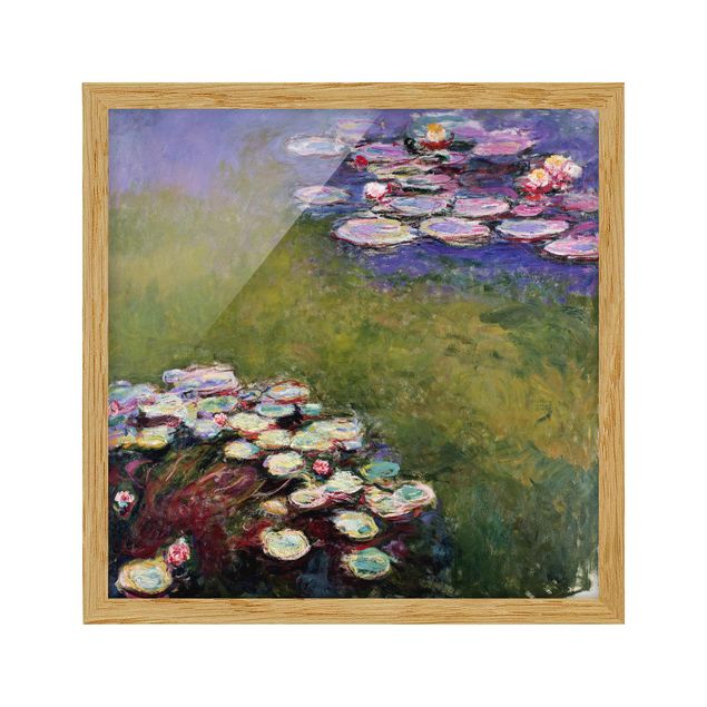 Kunstdrucke mit Rahmen Claude Monet - Seerosen