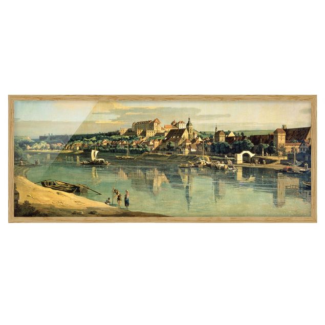 Gerahmtes Bild Bernardo Bellotto Bernardo Bellotto - Blick auf Pirna