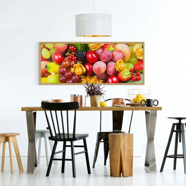 Bilder mit Rahmen Colourful Exotic Fruits