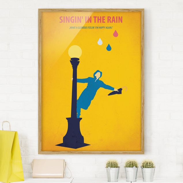 Kunstdrucke mit Rahmen Filmposter Singing in the rain