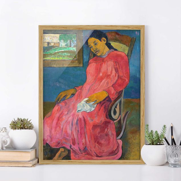 Kunstdrucke Impressionismus Paul Gauguin - Melancholikerin