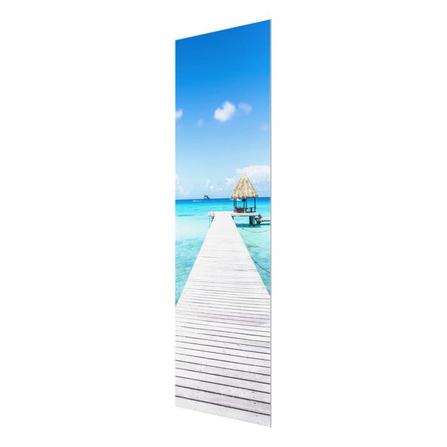 Glasbild - Urlaub in den Tropen - Panel