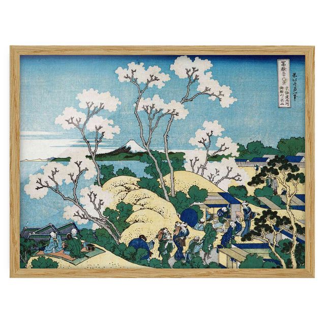Kunstdrucke mit Rahmen Katsushika Hokusai - Der Fuji von Gotenyama