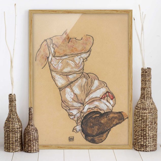 Bilder Expressionismus Egon Schiele - Weiblicher Torso in Unterwäsche