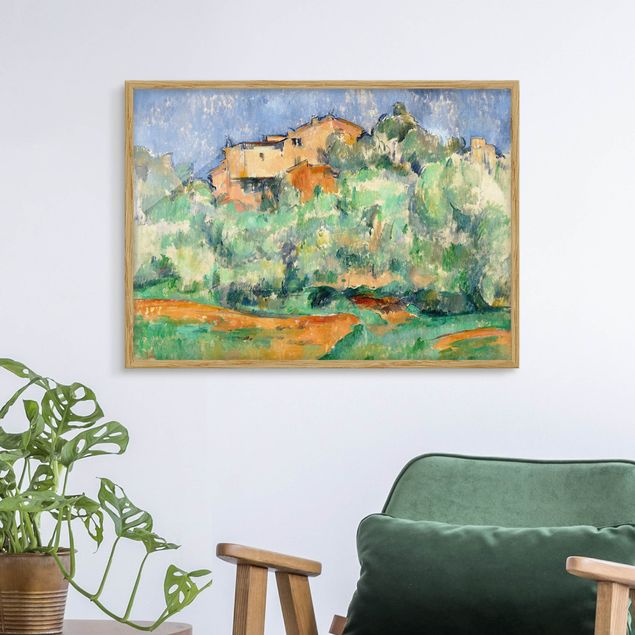 Post Impressionismus Bilder Paul Cézanne - Haus auf Anhöhe