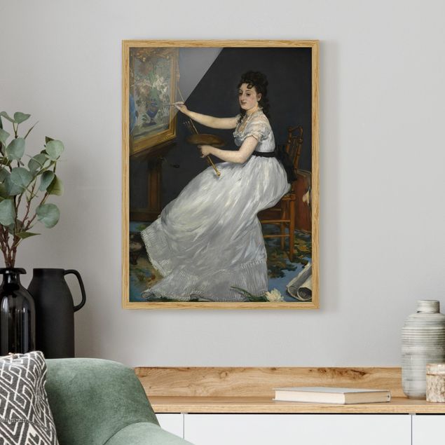 Kunstdruck Bilder mit Rahmen Edouard Manet - Eva Gonzalès