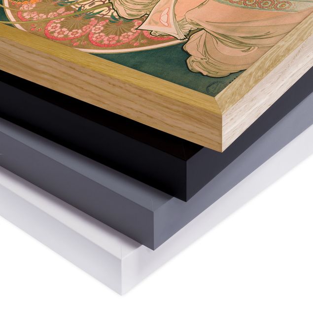 Bild mit Rahmen - Alfons Mucha - Plakat für F. Champenois - Hochformat 4:3
