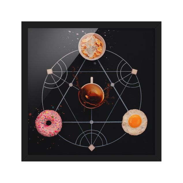 Bild mit Rahmen - Alchemie des Frühstücks - Quadrat 1:1