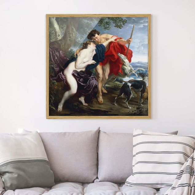 Bild mit Rahmen Anthonis Van Dyck Anthonis van Dyck - Venus und Adonis