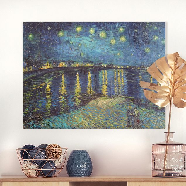 Leinwandbilder XXL Vincent van Gogh - Sternennacht über der Rhône