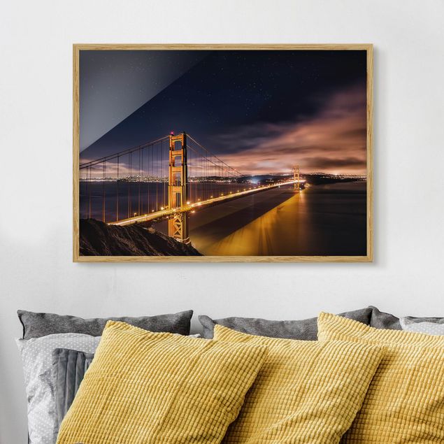 Wandbilder Golden Gate to Stars