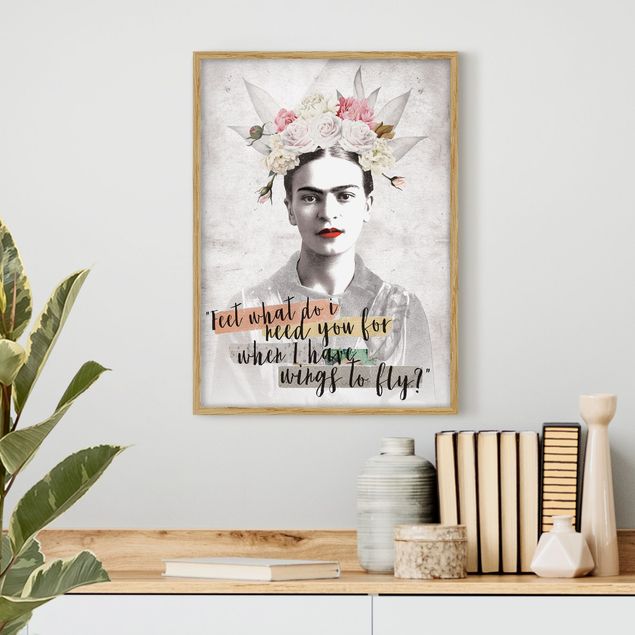 Gerahmte Bilder Sprüche Frida Kahlo - Quote