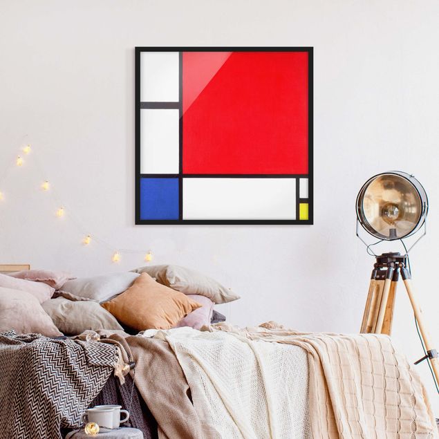 Impressionismus Bilder Piet Mondrian - Komposition Rot Blau Gelb