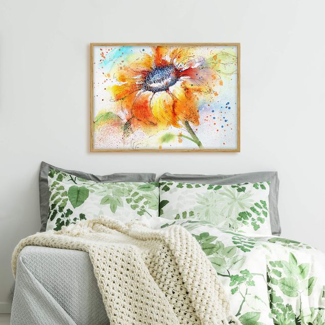 Bilder für die Wand Painted Sunflower