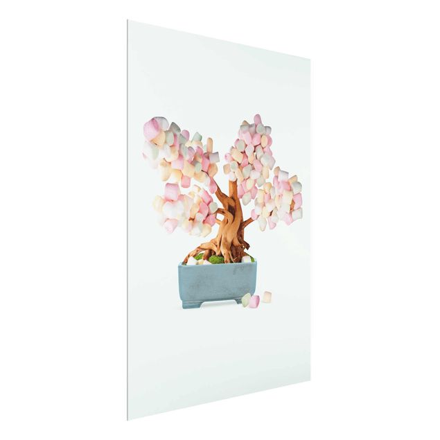 Bilder für die Wand Bonsai mit Marshmallows