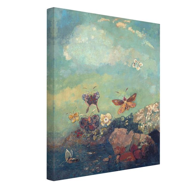 Leinwand Kunstdruck Odilon Redon - Schmetterlinge